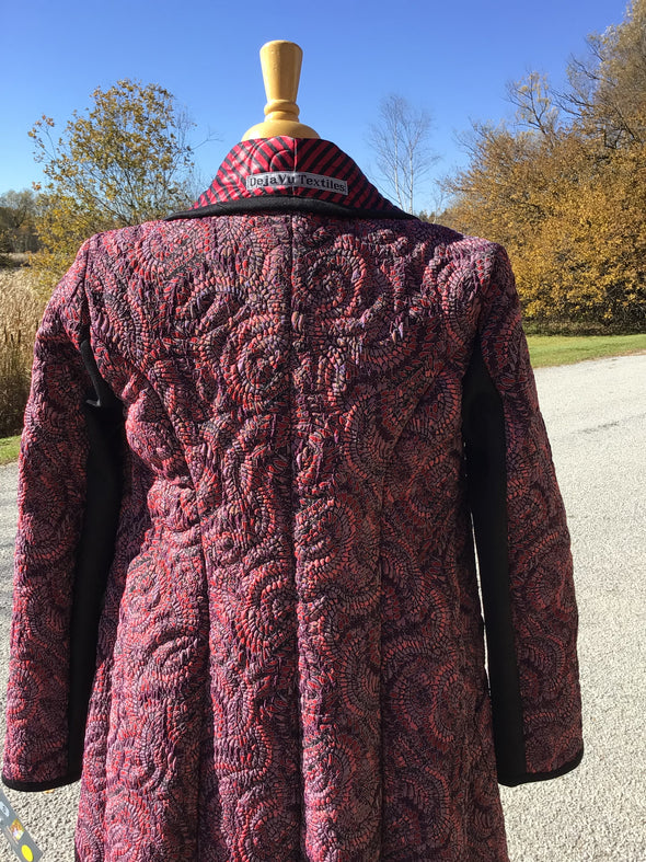 QUILTED WRAP COAT